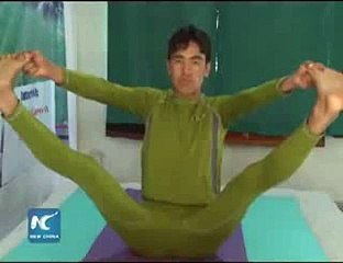 Nepali man challenges 40h+ Yoga marathon of Guinness World Record 2015