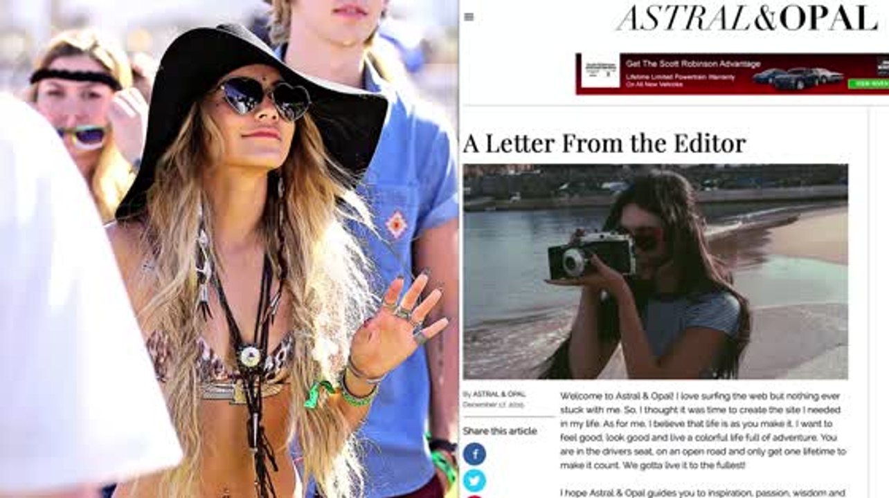 Le nouveau blog bohème de Vanessa Hudgens