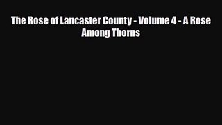 The Rose of Lancaster County - Volume 4 - A Rose Among Thorns [PDF Download] Full Ebook
