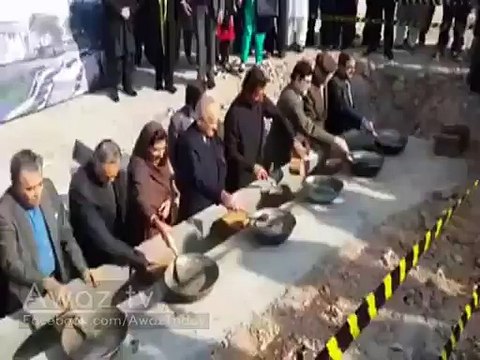 Amazing sights from Namal College, Mianwali yesterday as Imran Khan, Aleema Khan and the board of directors step down for the brick laying ceremony