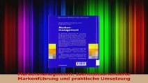 Lesen  Markenmanagement Identitätsorientierte Markenführung und praktische Umsetzung Ebook Frei