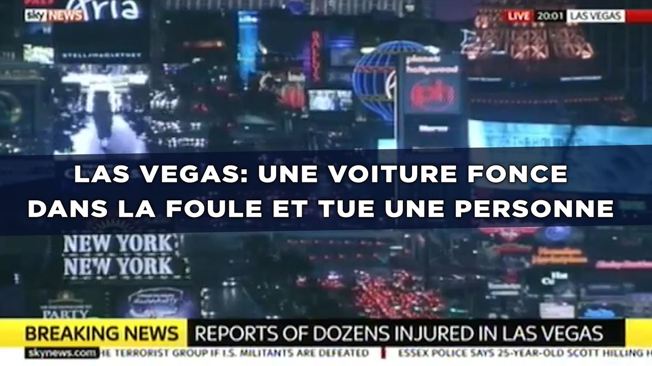 Las Vegas: Une voiture fonce dans la foule et tue une personne