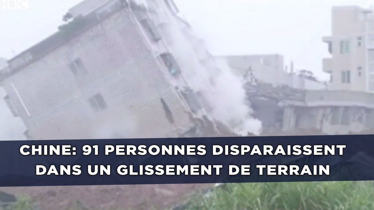 Chine: 91 personnes disparaissent dans un glissement de   terrain