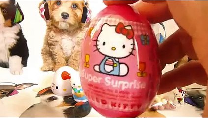 Скачать видео: Hello kitty Surprise Eggs Маша и Медведь Kinder Masha i Medved Disney Peppa Pig Masha