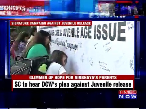 Signature Campaign Against Juvenile Release In Bangalore | Nirbhaya Rape Case