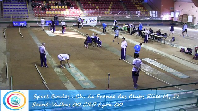 Premier tour, tir progressif, Club Elite Masculin J7, Saint-Vulbas vs CRO Lyon, Sport-Boules, saison 2015-2016