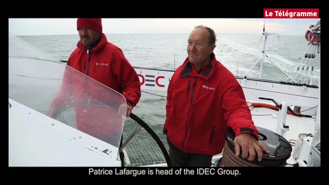Trophée Jules Verne. Idec Sport : P.Lafargue, homme de défi et fidèle sponsor de Francis Joyon