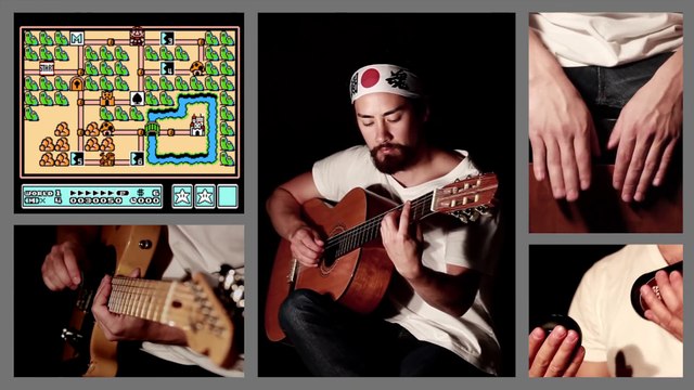 Il joue tout les instruments de la musique de Super Mario Bros. 3