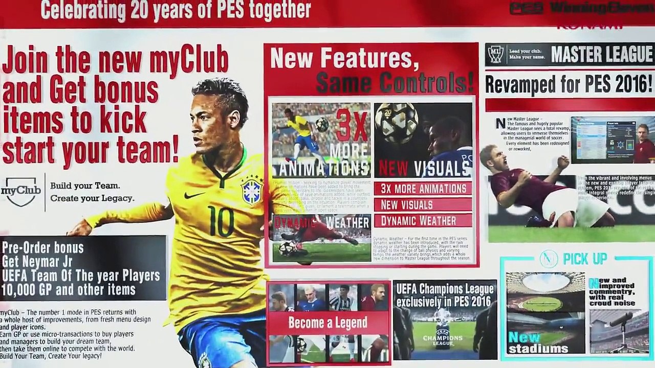 [ New & Official ] PES 2016 E3 Trailer