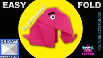 Easy Origami Elephant Folding - Paper craft Instructions - F2BOOK Video 55