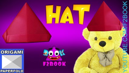 Christmas Hat Simple for Children - How to Make a Paper Hat - Simple and Easy Folds Video 57