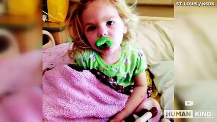 Construction workers send get well message to toddler