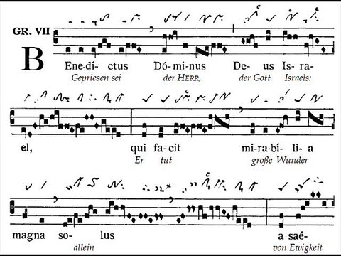 Graduale gregorian 'Benedictus Dominus', Baptismate Domini (Baptême du Seigneur)