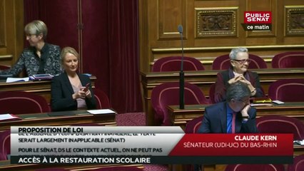 Proposition de loi sur le droit d'accès la cantine - Les matins du Sénat