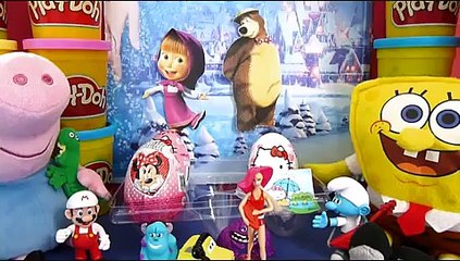 Маша и Медведь, Masha i Medved, Frozen, Disney, Peppa Pig, Peppa Pig Toys, Kinder masha and