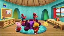 Animation (TV Genre) Wheels on the Bus Musical Chairs Elmo, Peppa Pig, Daniel Tiger elmo