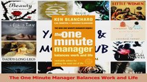 PDF Download  The One Minute Manager Balances Work and Life PDF Full Ebook