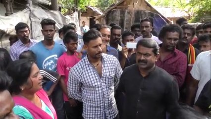 02 - இலங்கை தமிழர் அகதிகள் முகாமில் சீமான் | 17 டிசம் 2015 | Seeman Flood Relief Works in SriLankan Tamil Refugee Camp