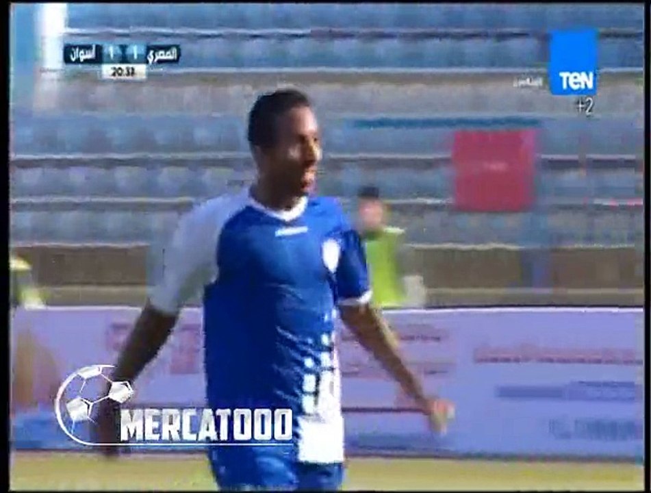 اهداف مباراة ( المصري البورسعيدي 3-2 أسوان ) الدوري المصري الممتاز