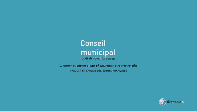 Conseil municipal du lundi 25 janvier 2016