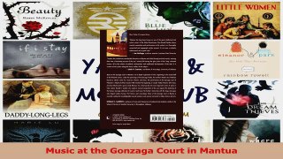 PDF Download  Music at the Gonzaga Court in Mantua PDF Online