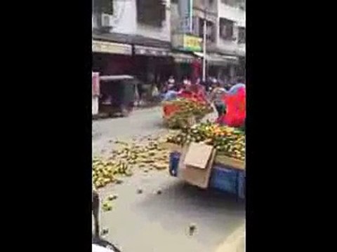 The best funny of 2016 Orange Fruit Vendor Hits Inspector With Vehicle Inspector says he needs permit to sell on street