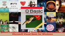 QBasic Fundamentals and Style with an Introduction to Microsoft Visual Basic for Windows Read Online