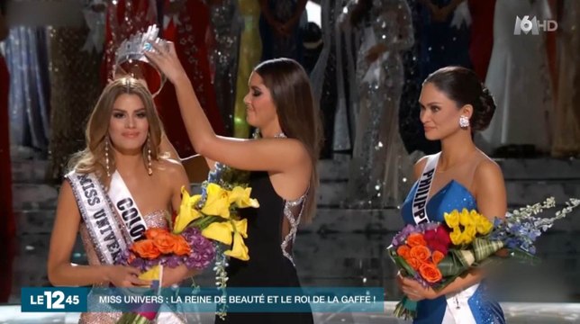Miss Univers : le présentateur se trompe de gagnante - ZAPPING ACTU DU 21/12/2015