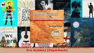 PDF Download  Music Business Contract Library Hal Leonard Music Pro Guides Paperback Read Full Ebook