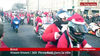 Bretagne. Par terre, par air, par mer,  le Père Noël arrive...