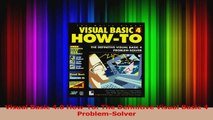 Visual Basic 40 HowTo The Definitive Visual Basic 4 ProblemSolver Read Online