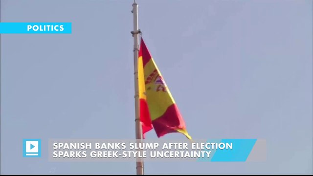 Spanish banks slump after election sparks Greek-style uncertainty