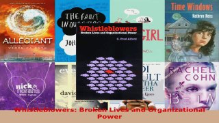 Download  Whistleblowers Broken Lives and Organizational Power Ebook Free