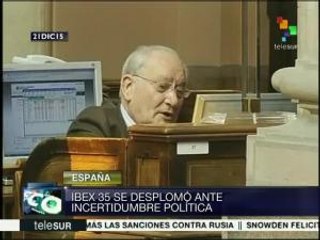 España: incertidumbre política afecta a la bolsa de valores