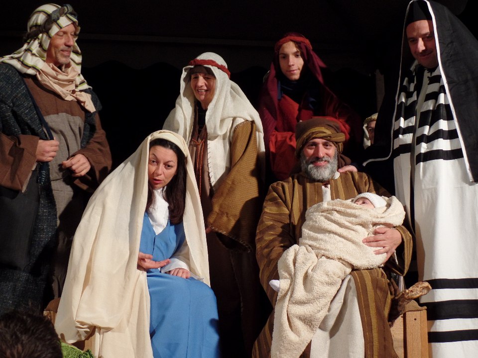 PRESEPE VIVENTE A GORLA. 20 DICEMBRE 2015 (MILANO, ITALY)