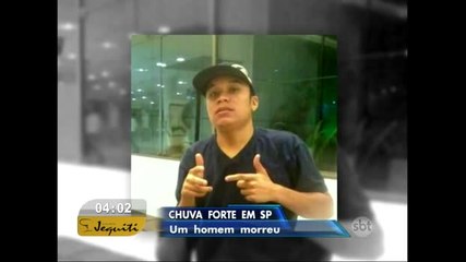 Chuva provoca caos e morte em São Paulo
