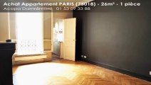 A vendre - Appartement - PARIS (75018) - 1 pièce - 26m²