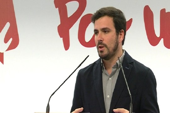 Garzón (IU-UP) pide una reflexión serena tras el 20D