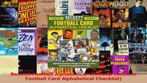 Download  Beckett Football Alphabetical Checklist Beckett Football Card Alphabetical Checklist PDF Free