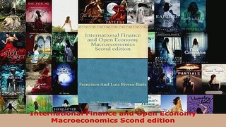 Read  International Finance and Open Economy Macroeconomics Scond edition PDF Online