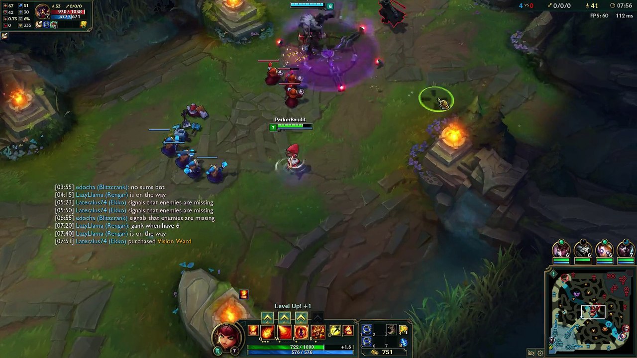He could just Q them but he always just ults