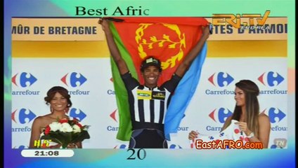 Скачать видео: ERi-TV News ‘Eritrean Daniel Teklehaimanot Best African Cycling