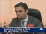 CNE se reúne con agrupaciones políticas