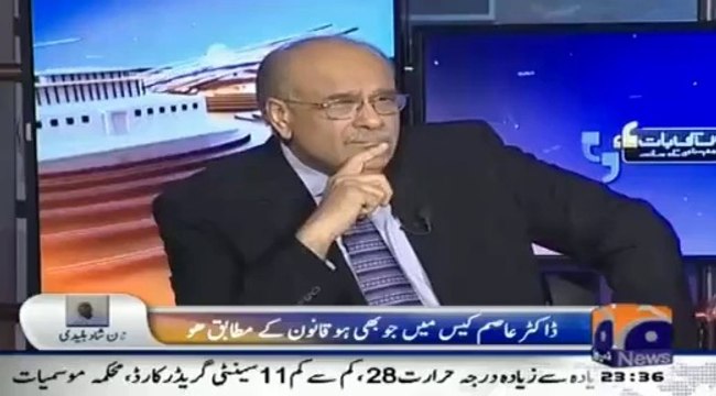 MB Chandio galat keh rahe hain, Sindh gov Dr Asim ke case mein bilkul mudakhlat ker rahi hai - Najam Sethi