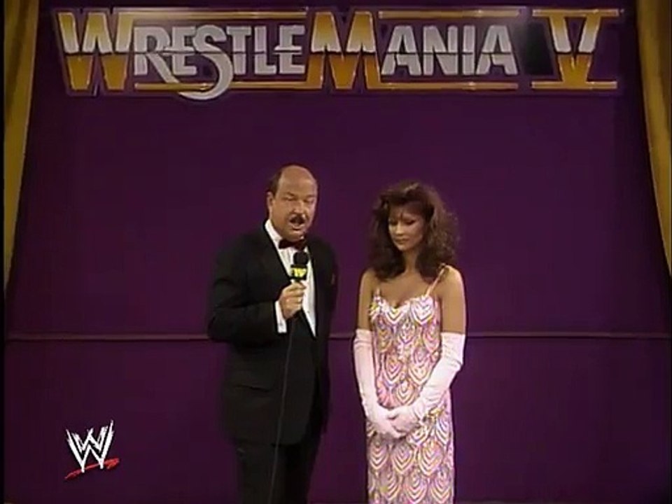 WWF Wrestlemania V - Miss Elizabeth Hulette Interview