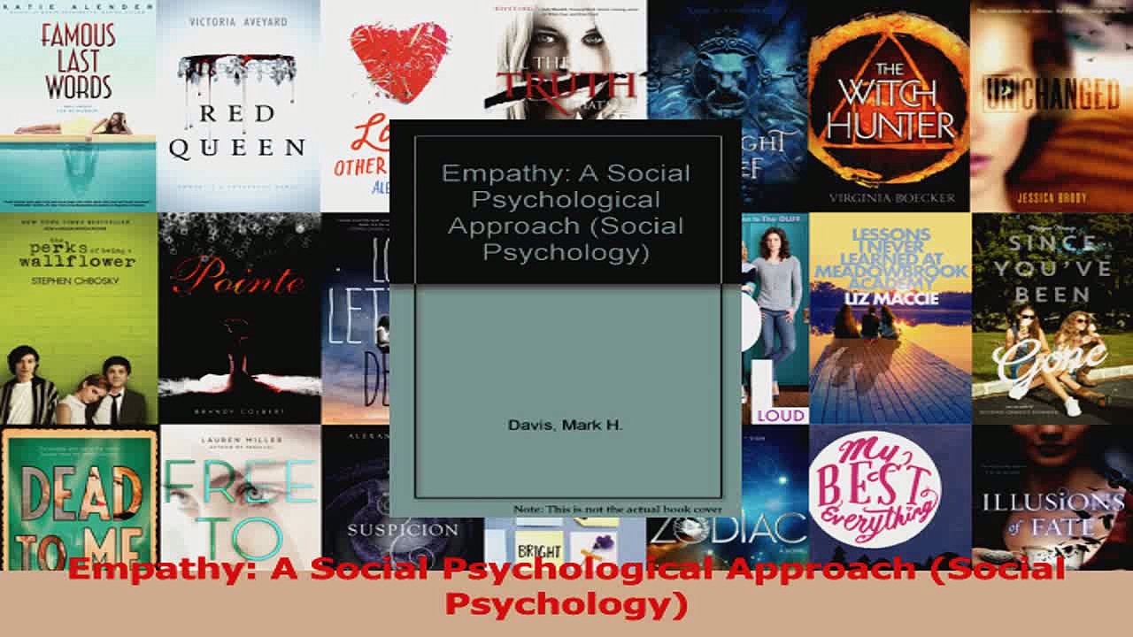 Download  Empathy A Social Psychological Approach Social Psychology Ebook Free