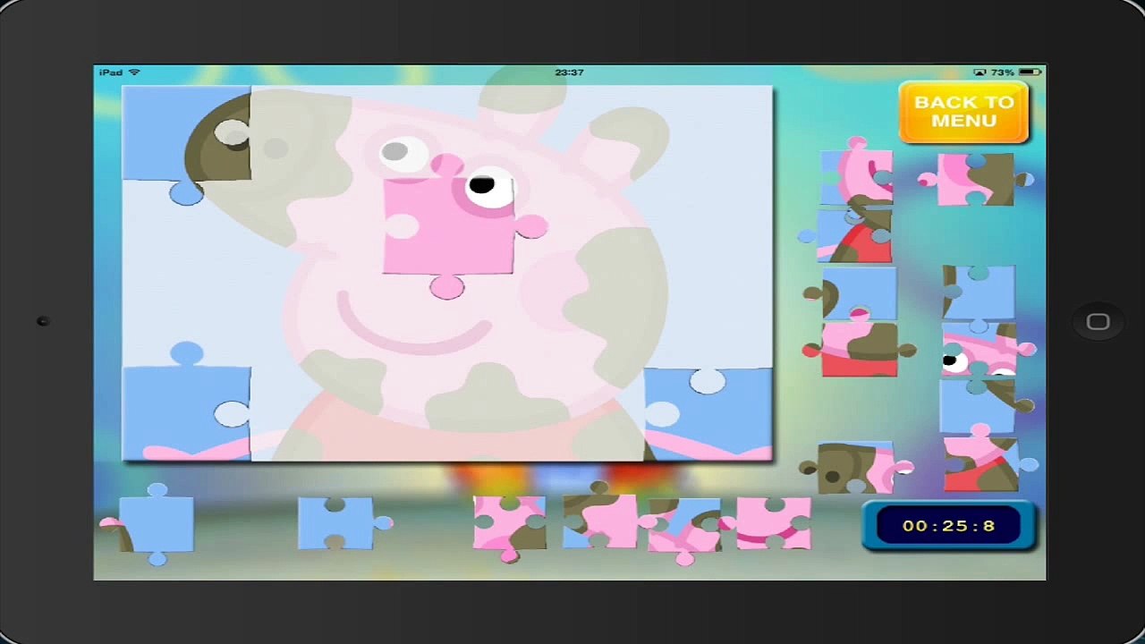 peppa pig game PEPPA PIG puzzle 13 HD ipad english gameplay peppa pig toys