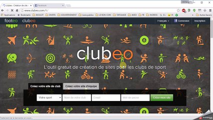 Inscription au club sur le site Clubeo