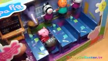 Peppa Pig Classroom Playset Peppa Pig Toy Madame Gazelle Rebecca Rabbit Suzy Sheep Danny Dog