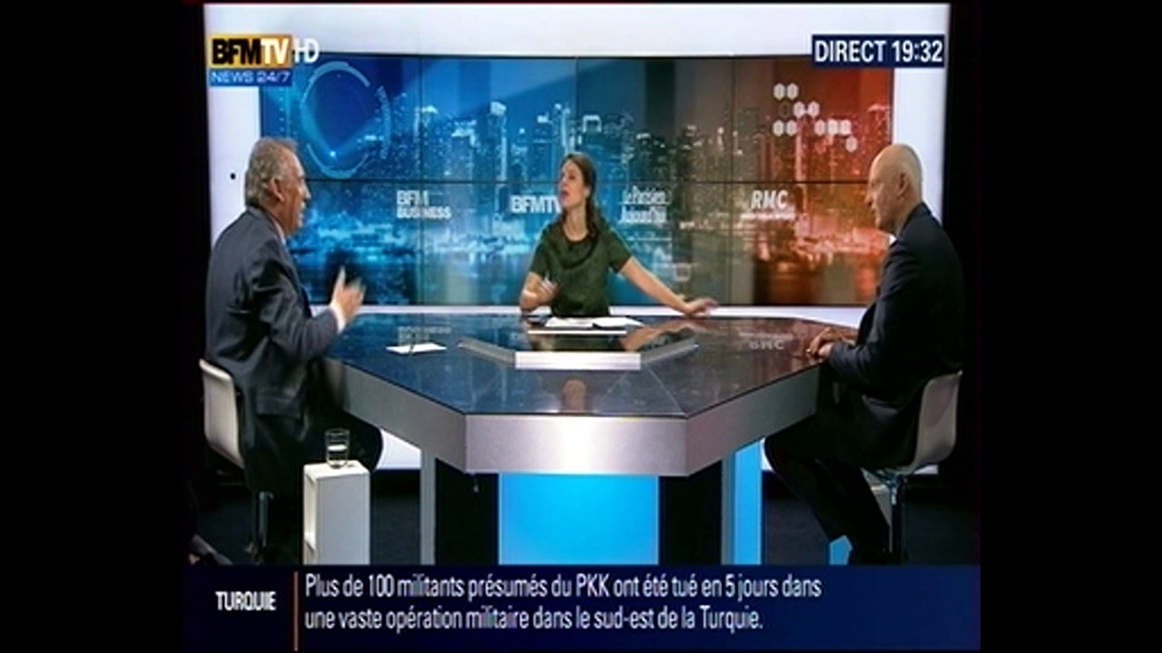 François Bayrou  BFM Politique 20 12 2015 Bernard Tapie